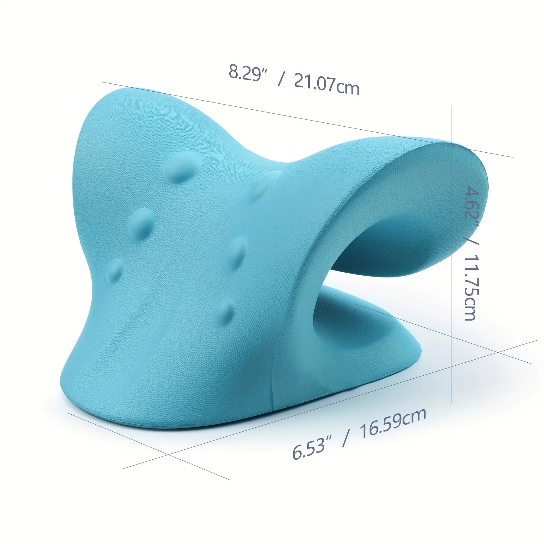 Eva Neck And Shoulder Relaxer, C-Shape Cervical Traction Device, Relax Spine Alignment, Chiropractic Pillow Stretcher Massager