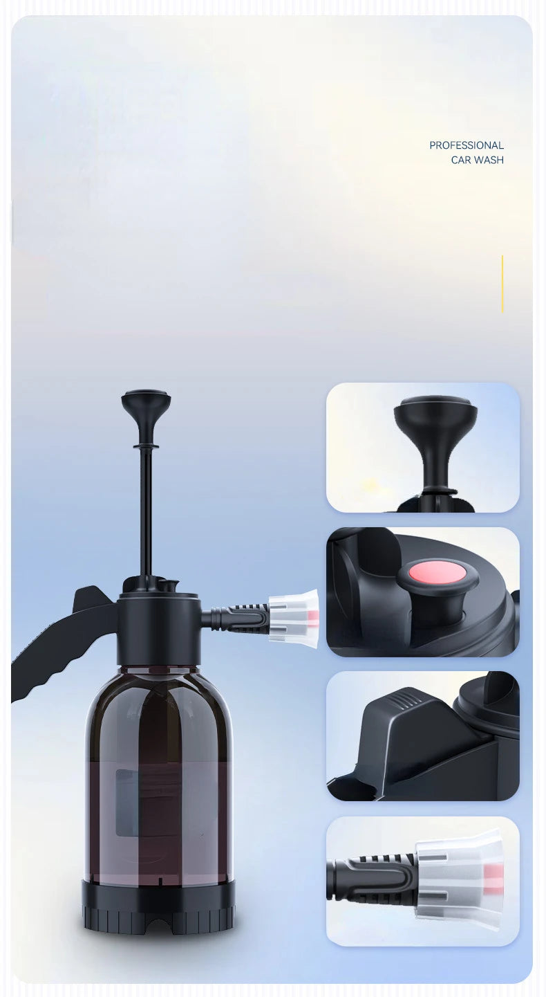 2L Multi-purpose Handheld Car Wash Foam Sprayer Auto Cleaning Tool for Cars Motorcycles Bikes