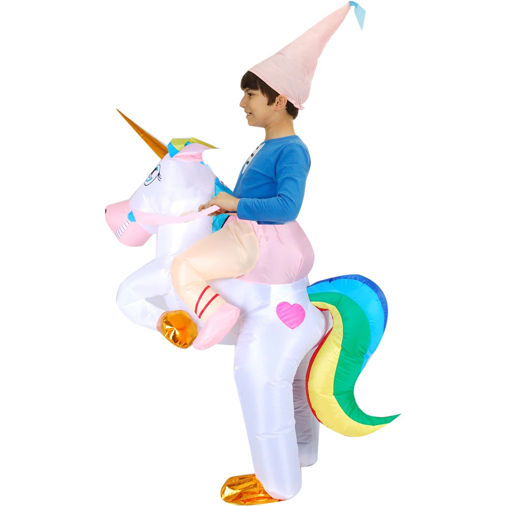 Kids Child Dinosaur Inflatable Costume Anime Purim Halloween Christmas Party Cosplay Costumes Dress Suits for Boys Girls