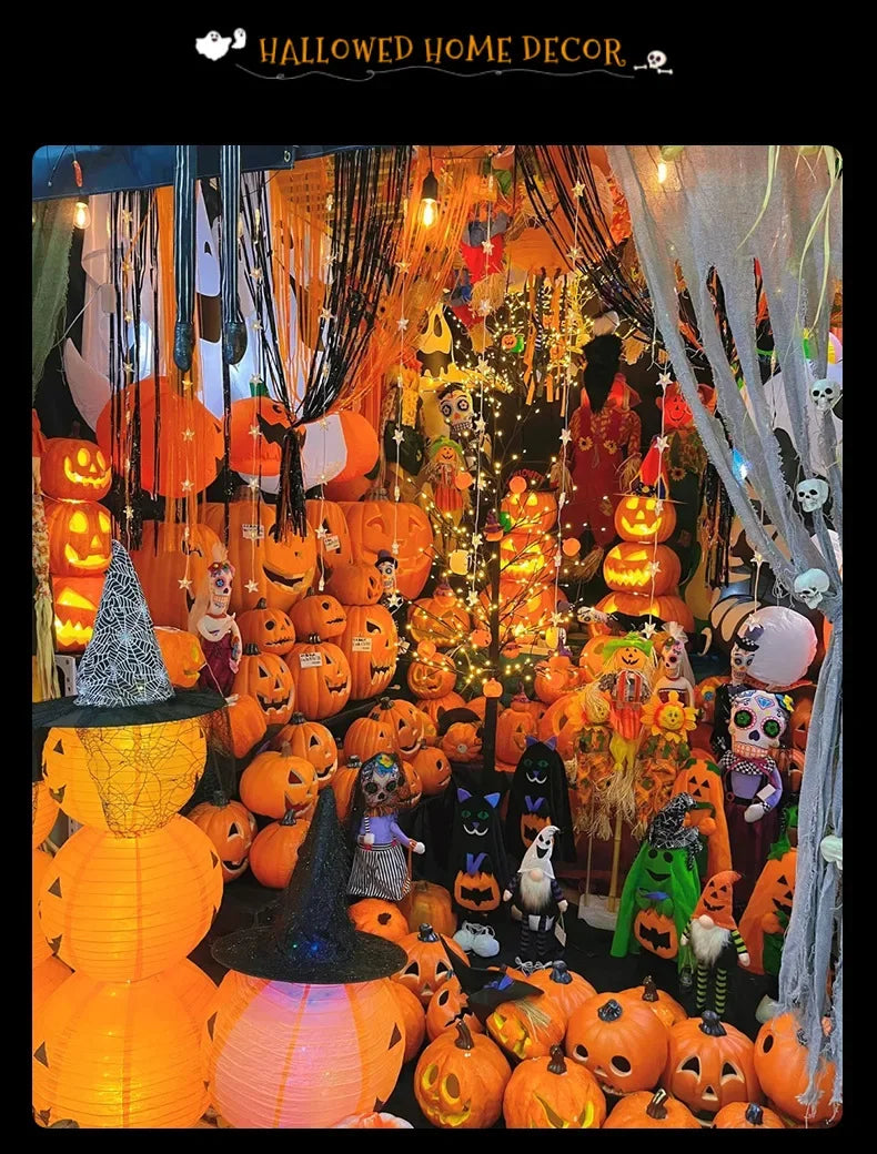 Pumpkins Lamp Halloween Decoration For Home Yard Garden Outdoor Decor Hallowen Horror House Skull Party Props Glow in The Dark