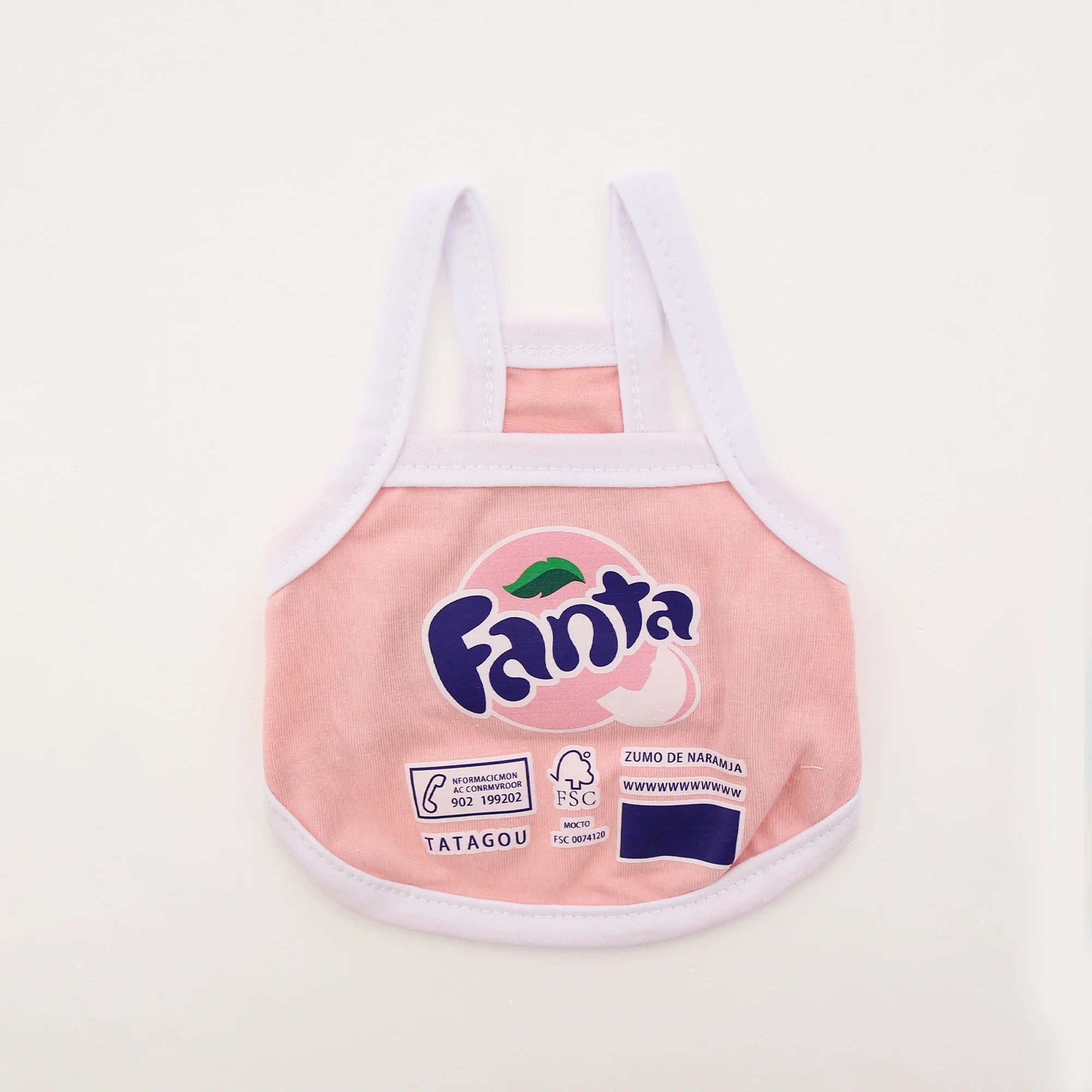 Summer new spring/summer cat and dog clothes thin style, western-style dopamine fruit soda suspender, cute vest style short styl