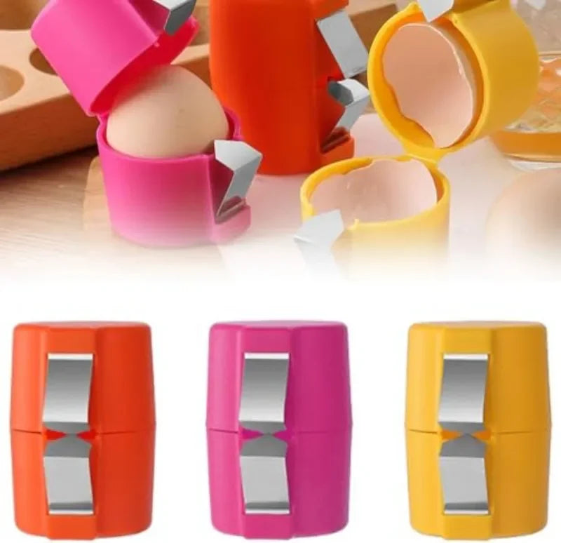 Plastic Egg Shell Opener Professional Manual Eggs Breaker Non-Stick Hand Eggshell Separator Multifunctional Kitchen Baking Tools
