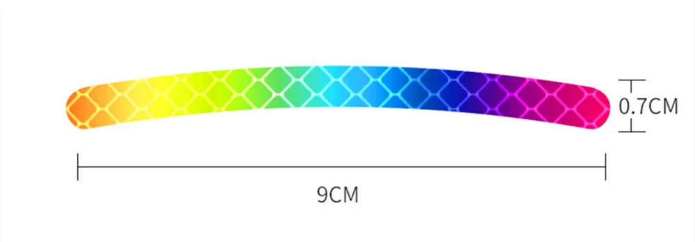 Car Universal  Wheel Hub Reflective Stripes Safety Opening Warning Sticker Tape Auto Warning Reflective Tape Exterior Accessorie