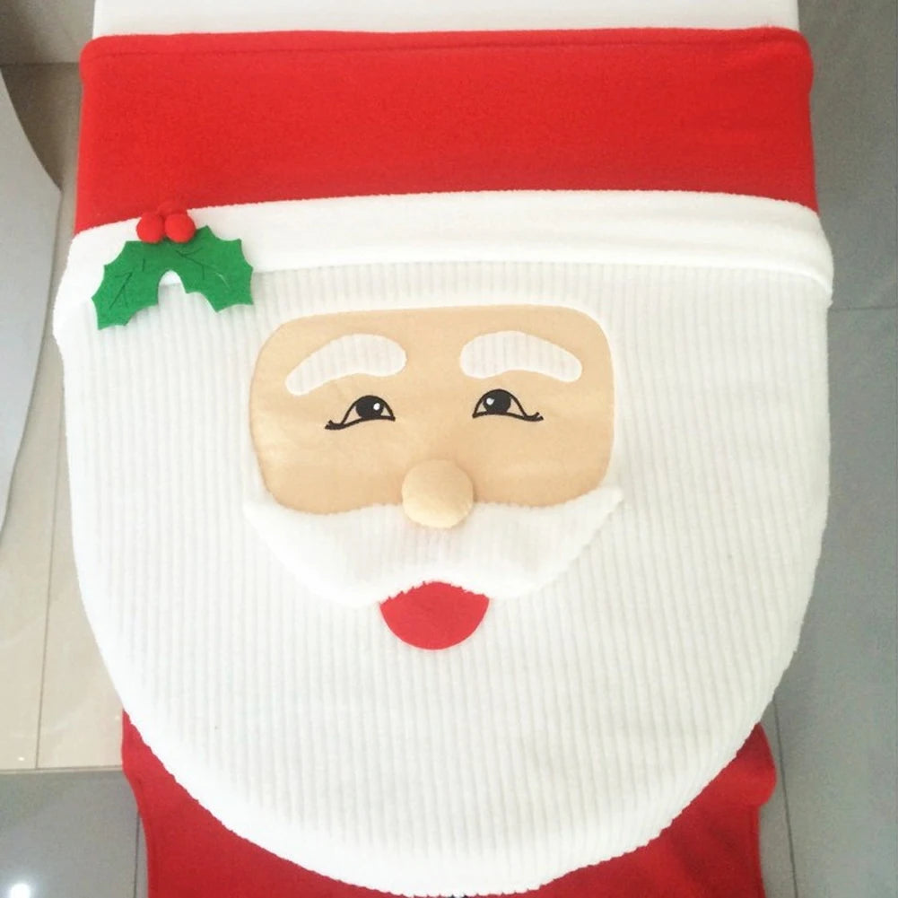2025 Cute Christmas Toilet Seat Covers Creative Santa Claus Bathroom Mat Xmas Supplies for Home New Year Navidad Gift Decor 2026