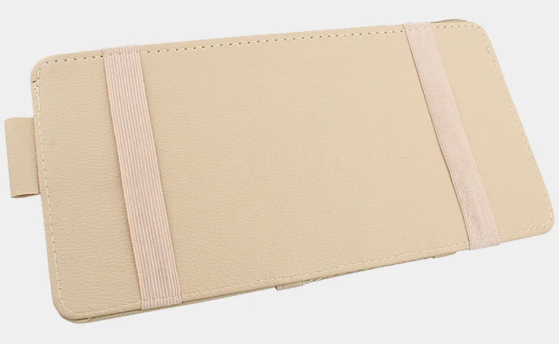 Car Sun Visor Bill Pen Business Card Holder CD DVD Organizer Storage Box Sunglasses Clip Stowing Tidying Car Accessories