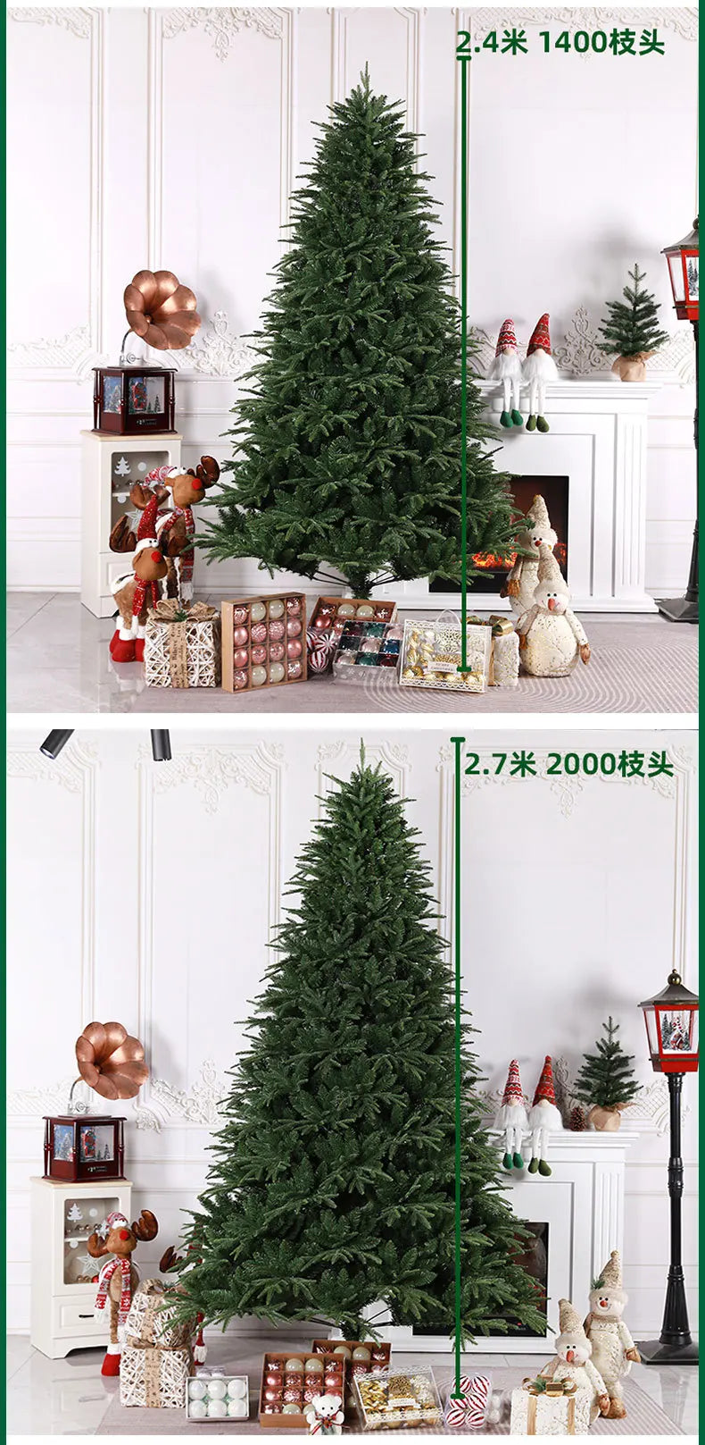Hot Sale PE+PVC Auto Tree Encryption Christmas Tree for Christmas Home &Mall School Decoration and New Year &Chrismas Decoration