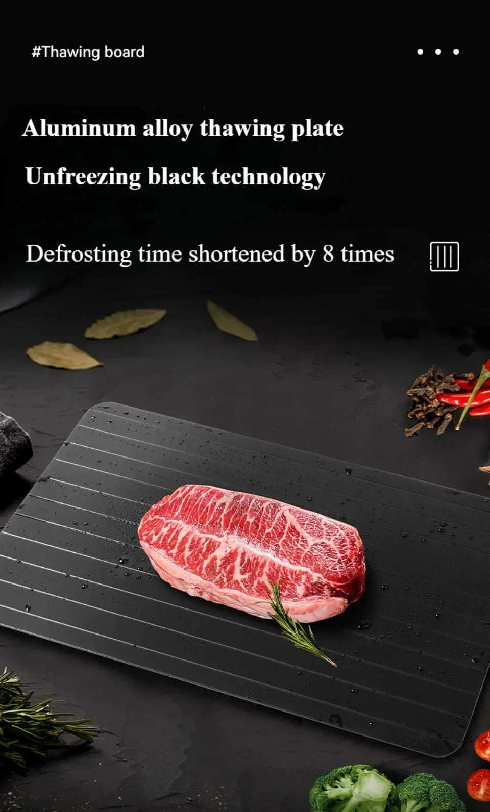 Quick Defrosting Plate Board