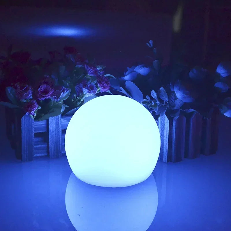 LED Ball Light Solar Lamp Outdoor Lawn Lamp Luminous Ball Pool Bedroom Table Party Garden Lighting Remote Control Waterproof