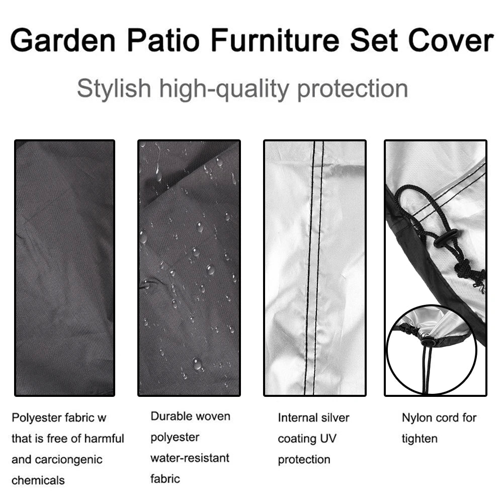 Waterproof Round BBQ Grill Cover