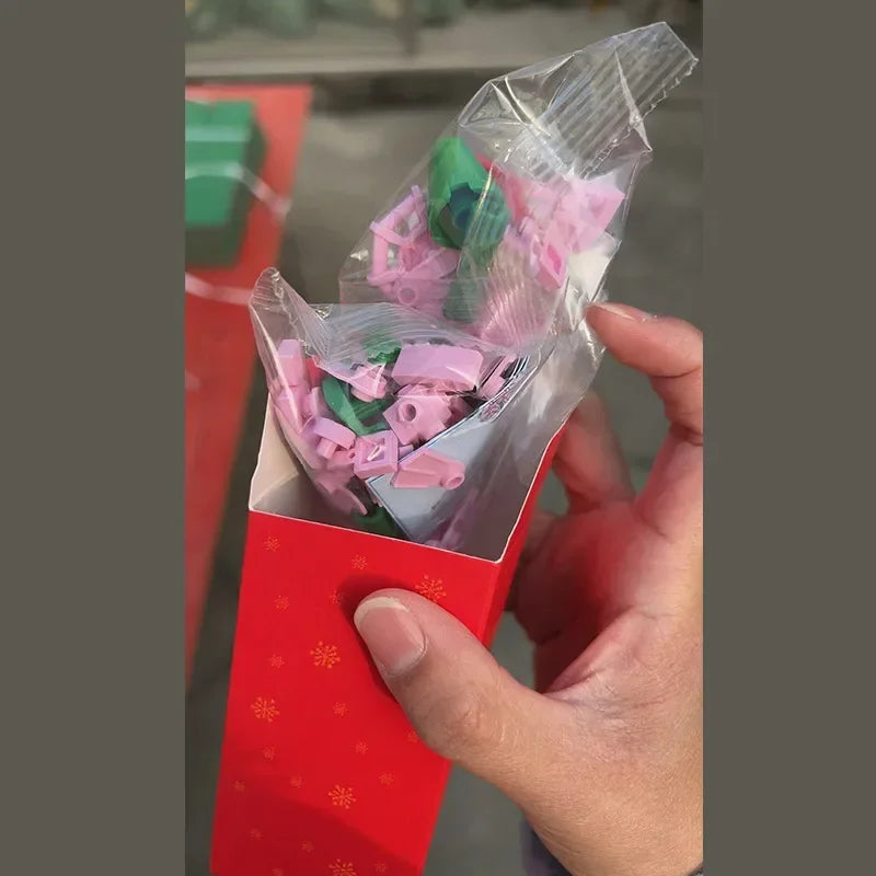 24 Days Flower Bouquet Building Blocks Christmas Advent Calendar Sunflower Countdown Advent Calendars Christmas Decoration 2025