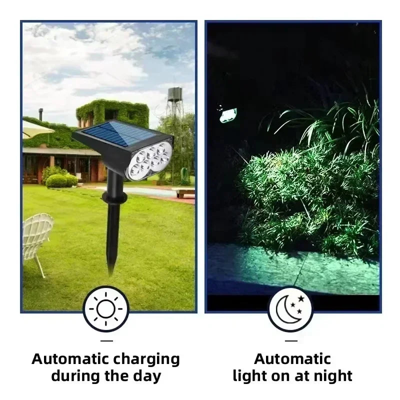 Ultra bright 7LED Solar Light Spotlights Outdoor Landscape Wall Light Waterproof 150° Adjustable Lawn Garden Yard Decor Lighting