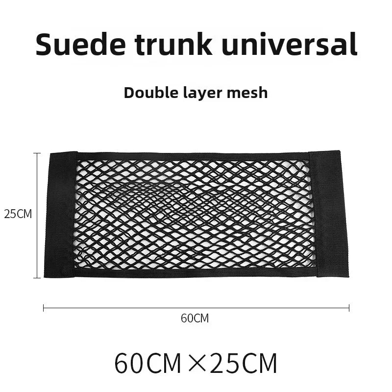 Car Back Rear Trunk Bag Organizer Mesh Net Auto Seat Back Storage Bag Pocket Universal Car Stowing Tidying Elastic String Net