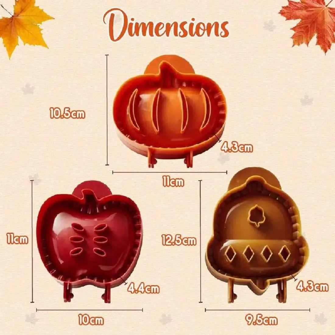 Fall Hand Pie Molds Set Mini Pie Mould
