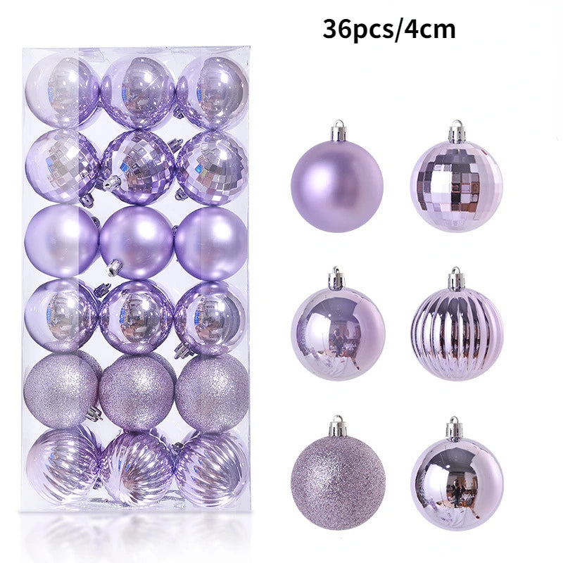 24/36 Pcs Christmas Balls New Year Party Decoration Xmas Tree Ornaments Christmas Hanging Ornament Home Decor Gifts Navidad 2025