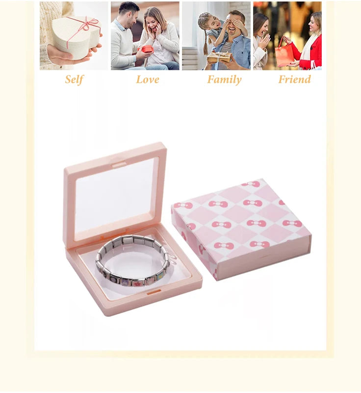 2025 New Original Christmas Tree Santa Claus Italian Charm Links Fit 9mm Bracelet Stainless Steel Jewelry Making Christmas Gift