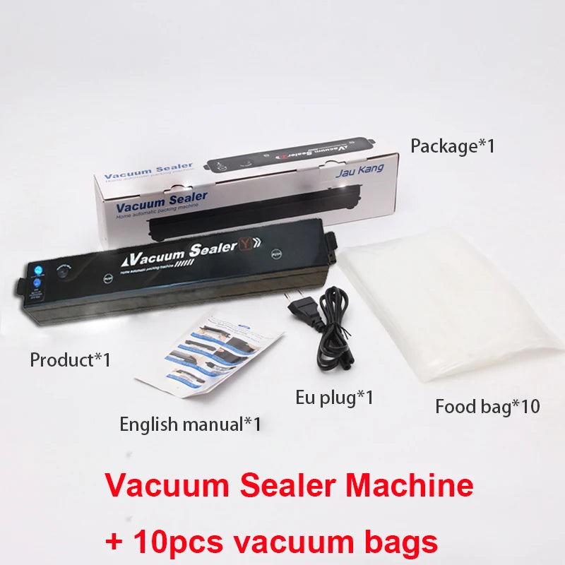 Vacuum Sealer Machine EU Plug Free Gift 10pcs Saver Bags