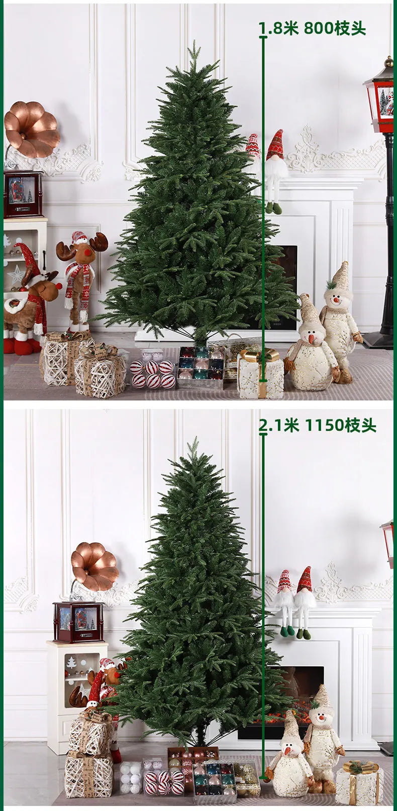 Hot Sale PE+PVC Auto Tree Encryption Christmas Tree for Christmas Home &Mall School Decoration and New Year &Chrismas Decoration