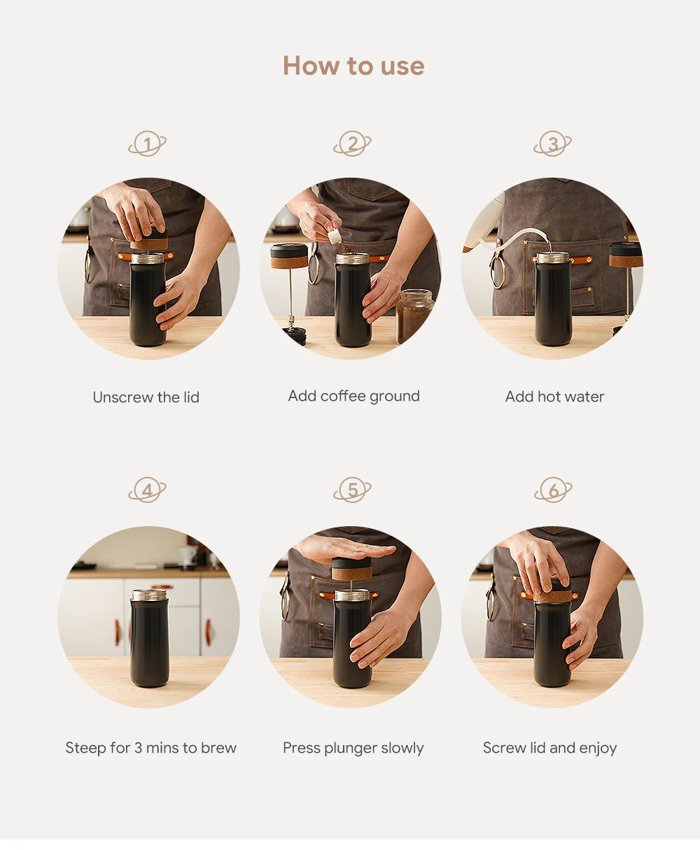 Portable Coffee Maker Stainless Steel
