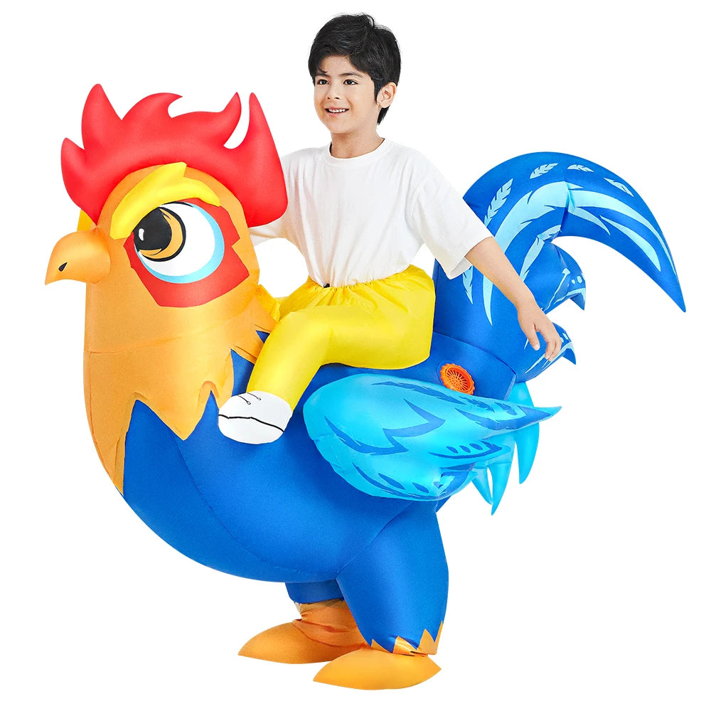 Kids Child Dinosaur Inflatable Costume Anime Purim Halloween Christmas Party Cosplay Costumes Dress Suits for Boys Girls