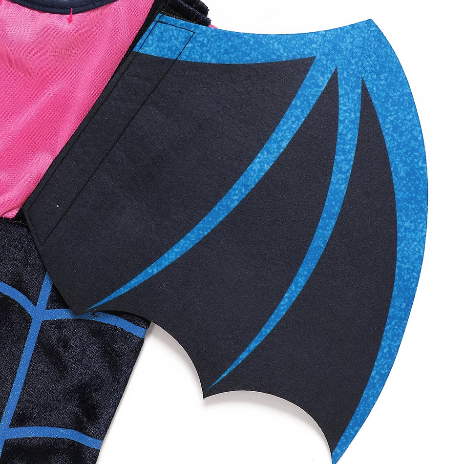 Vampirina Cosplay Dress Girl Kids Princess Clothes Charms Dress Up Christmas Halloween Costume Children Carnival Party
