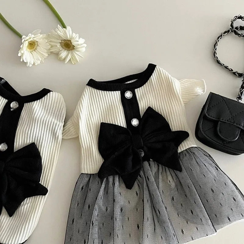 Dog Princess Dress Cute Pet Dog Mesh Dress Kitten Puppy Pet Skirt Summer Dog Dress Bow Lace Korean Poodle Chihuahua Dog Clothes