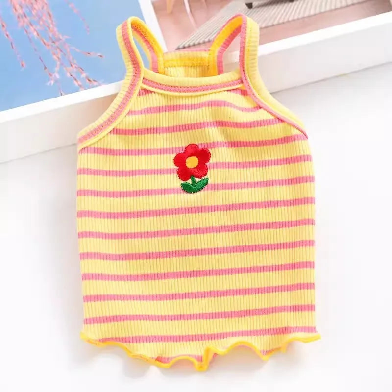 Puppy Summer Clothes Dog Fancy Dress for Small Breeds Dogs Pet Short Skirt Pomeranian One Piece Ropa Perro Costume Roupa Vestido