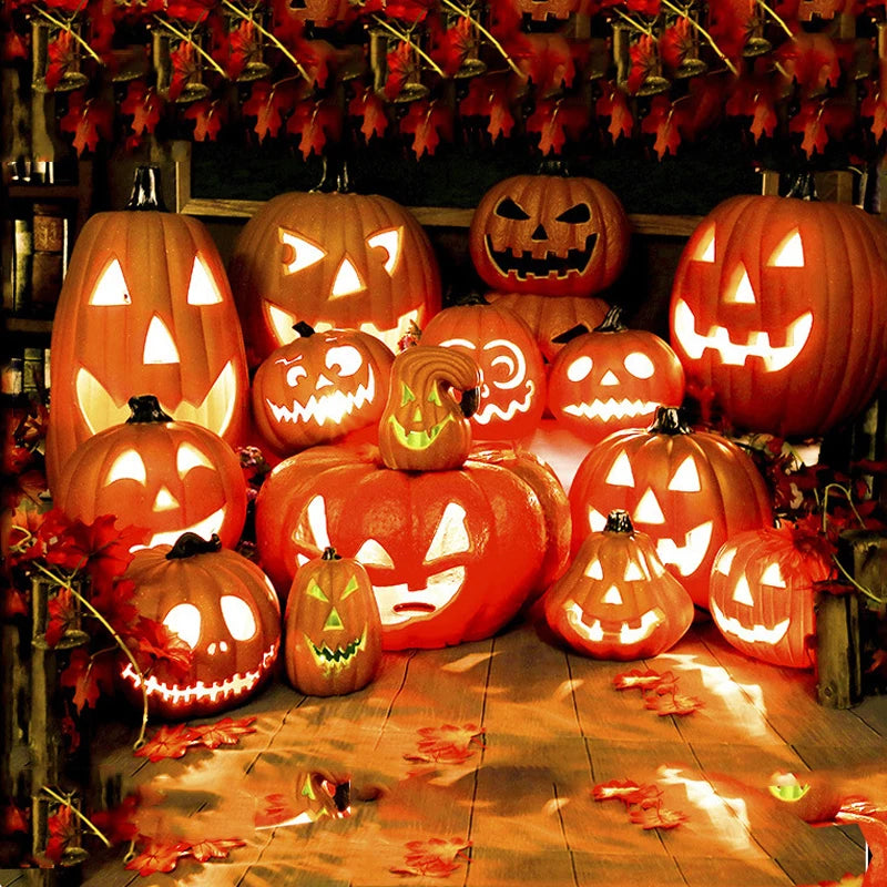 Pumpkins Lamp Halloween Decoration For Home Yard Garden Outdoor Decor Hallowen Horror House Skull Party Props Glow in The Dark