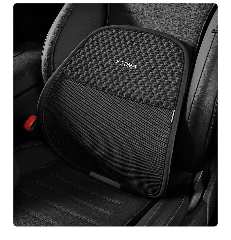 Car Chair Back Cusion Mesh Lumbar Anti-Fatigue Brace Elastic Cushion Massage Back Cushion Pad Support Summer Cool Breathable