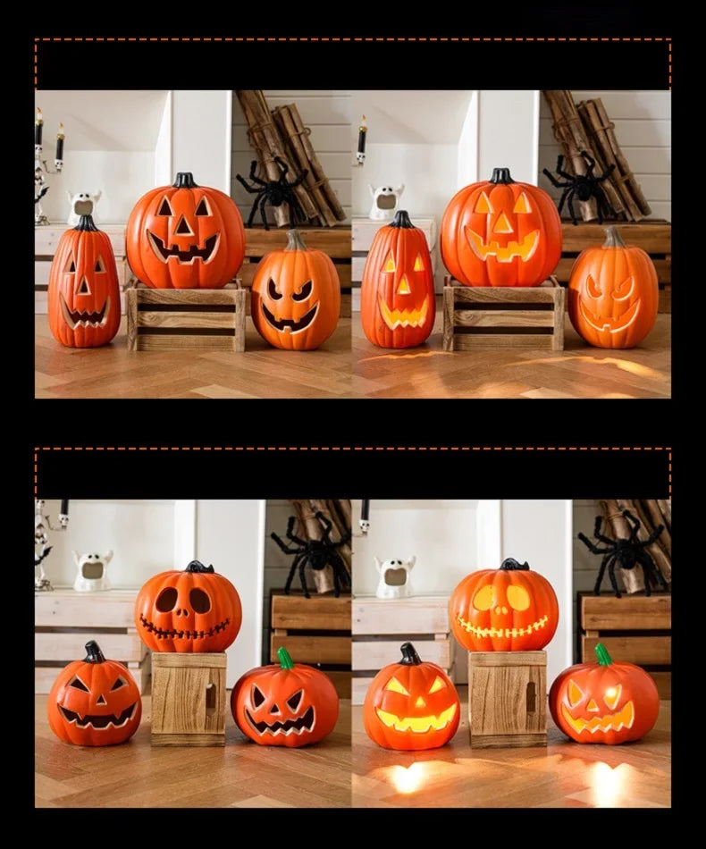 Pumpkins Lamp Halloween Decoration For Home Yard Garden Outdoor Decor Hallowen Horror House Skull Party Props Glow in The Dark