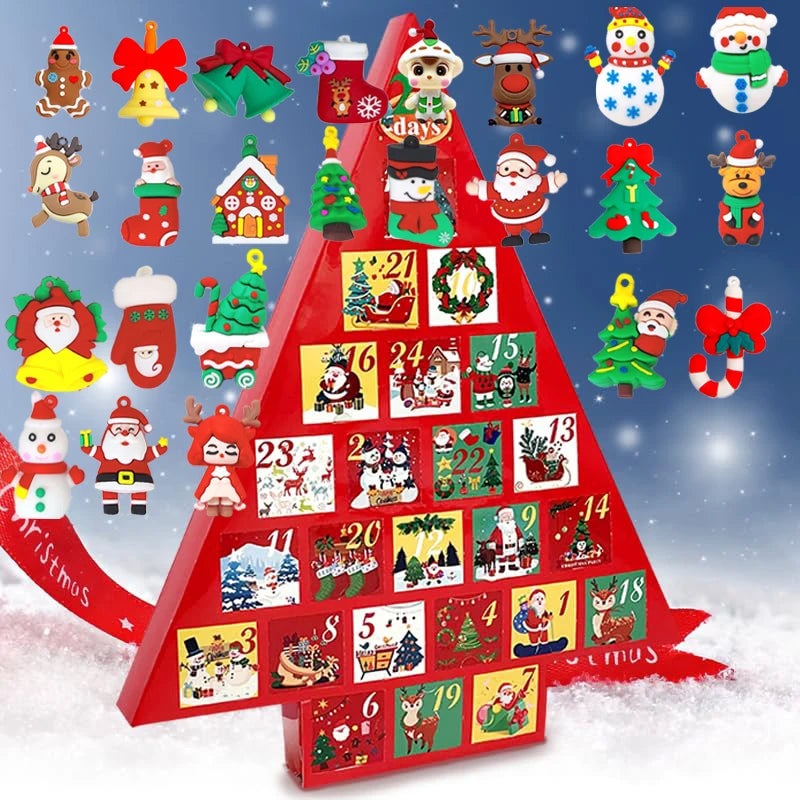 Advent Calendar 2025,24 Days Christmas Holiday Countdown Advent Calendars for Xmas Party Favor, Christmas Goodies for Girls Boy