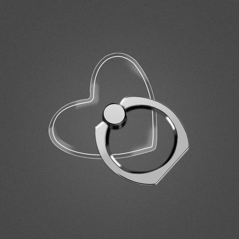 Finger Ring Mobile Phone Smartphone Stand Holder For iPhone X Samsung cell Smart  transparent Phone Ring holder Car Mount Stand