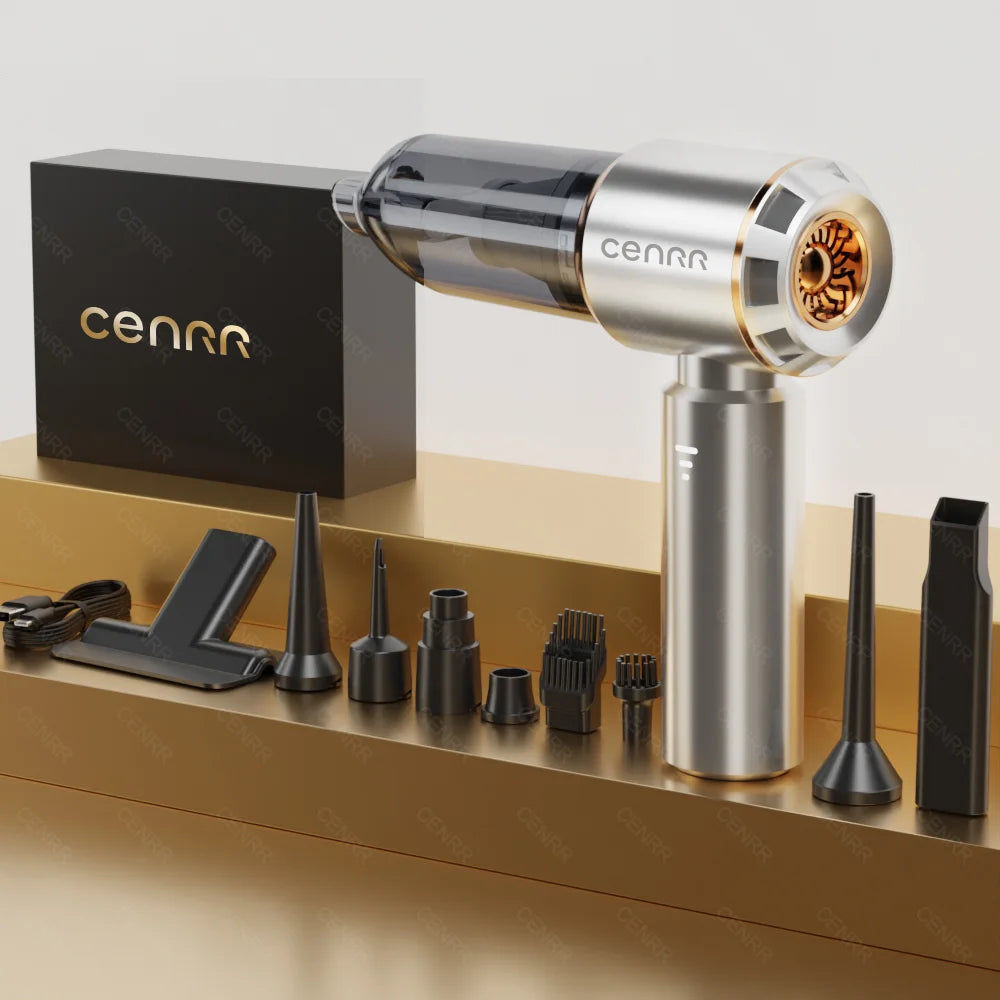 CENRR 998000PA Mini Car Vacuum Cleaner Cordless Powerful Wireless Car Cleaner HandHeld Portable Vacuum Cleaner Cleaning Machine