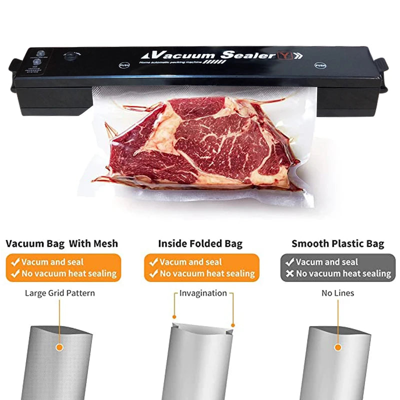 Vacuum Sealer Machine EU Plug Free Gift 10pcs Saver Bags