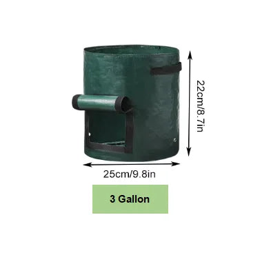 5PCs Garden Supplies Vegetable Plant Grow Bag Planting Container Bag Thicken Garden Pot  DIY Potato Grow Planter PE Cloth