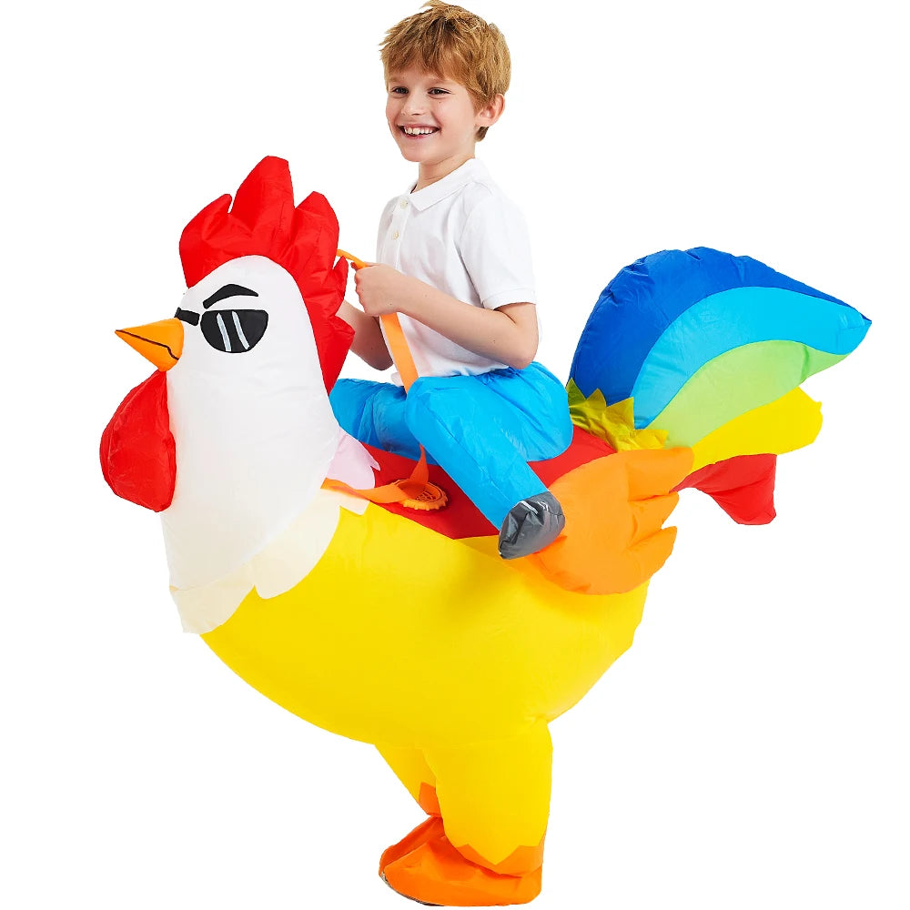 Kids Child Dinosaur Inflatable Costume Anime Purim Halloween Christmas Party Cosplay Costumes Dress Suits for Boys Girls