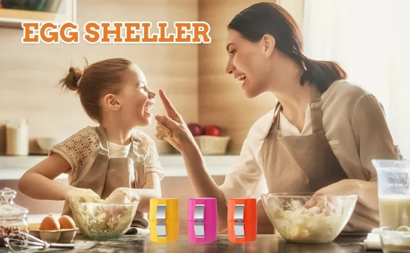 Plastic Egg Shell Opener Professional Manual Eggs Breaker Non-Stick Hand Eggshell Separator Multifunctional Kitchen Baking Tools
