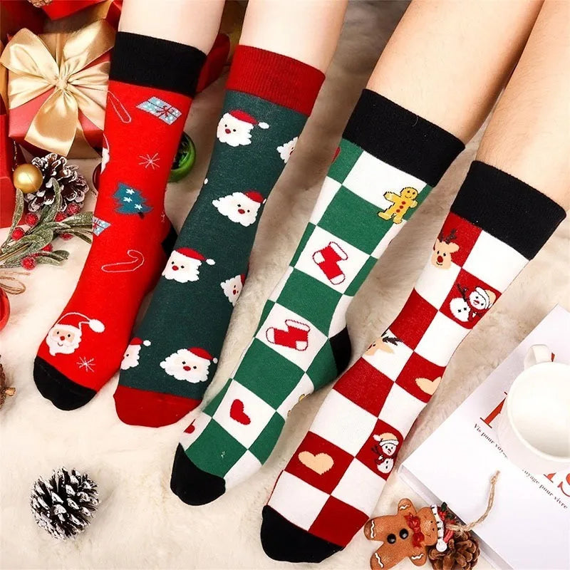 Xmas Socks Advents Calendar 2026 24 Day Countdown Christmas Socks Box Fun Colorful Unisex Socks Present for Men Women