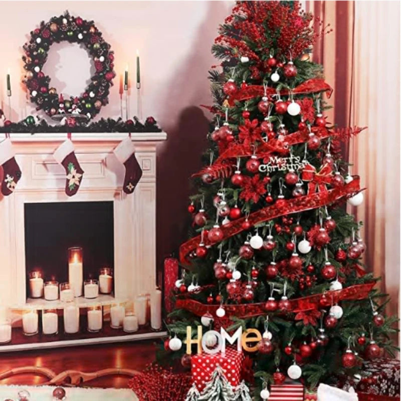 24/36 Pcs Christmas Balls New Year Party Decoration Xmas Tree Ornaments Christmas Hanging Ornament Home Decor Gifts Navidad 2025