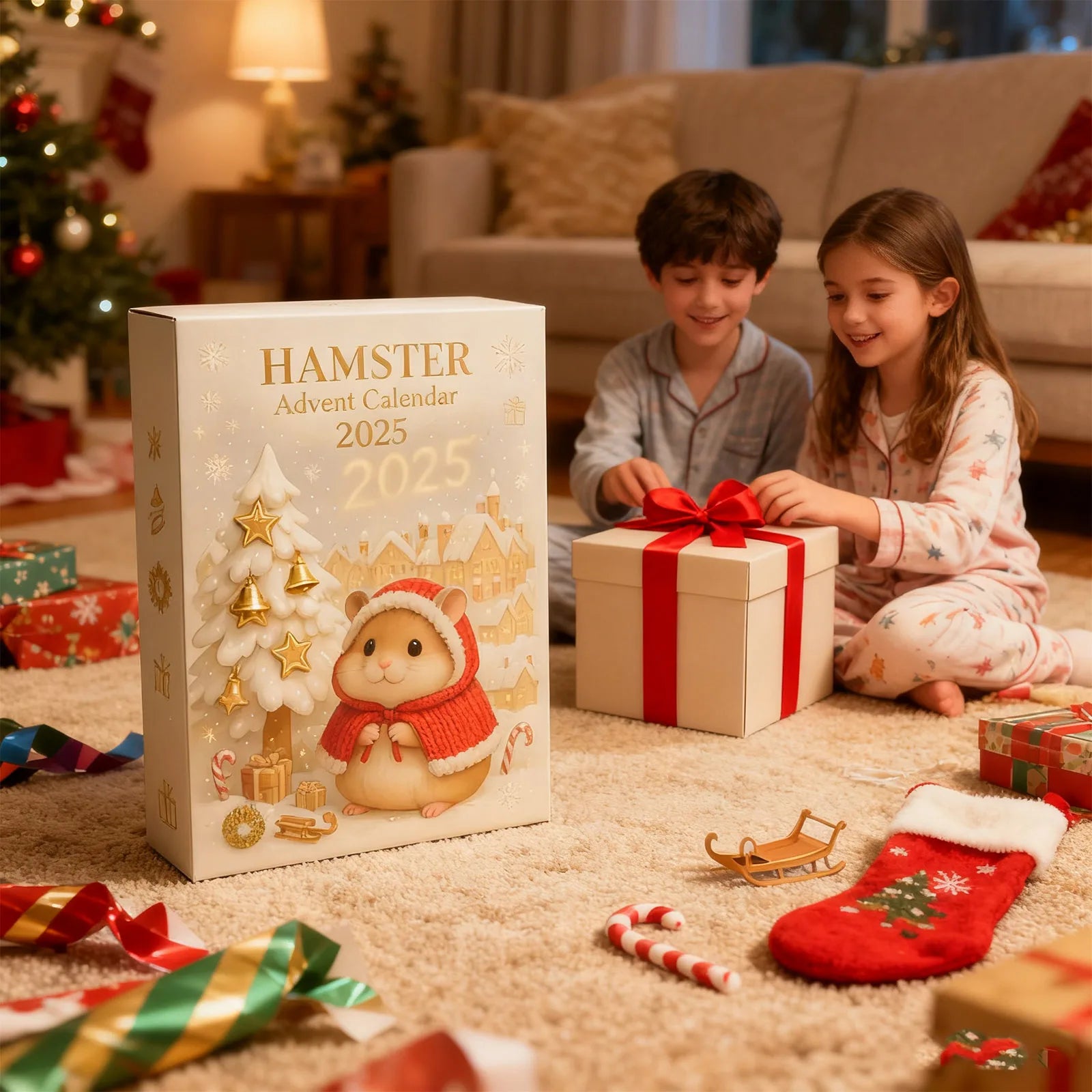 24 Days Christmas Cute Mouse Advent Calendar Countdown Calendar Collectibles Christmas Advent Calendar Christmas Party Decor 2d