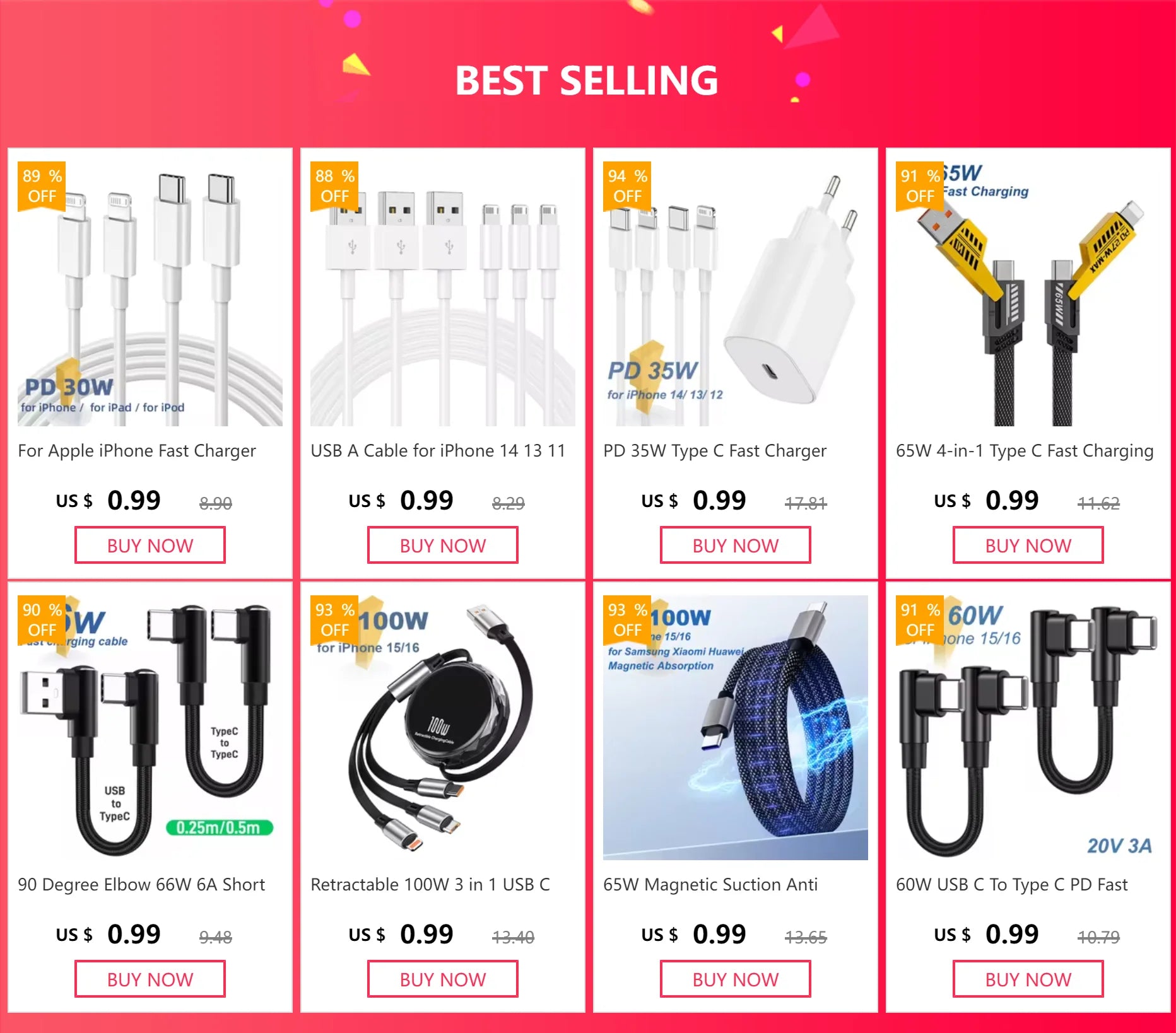 USB A Cable for iPhone 14 13 11 12 Pro Max XR 7 8 Plus PD 15W Fast Charging USB A Date Cable Charger Accessories