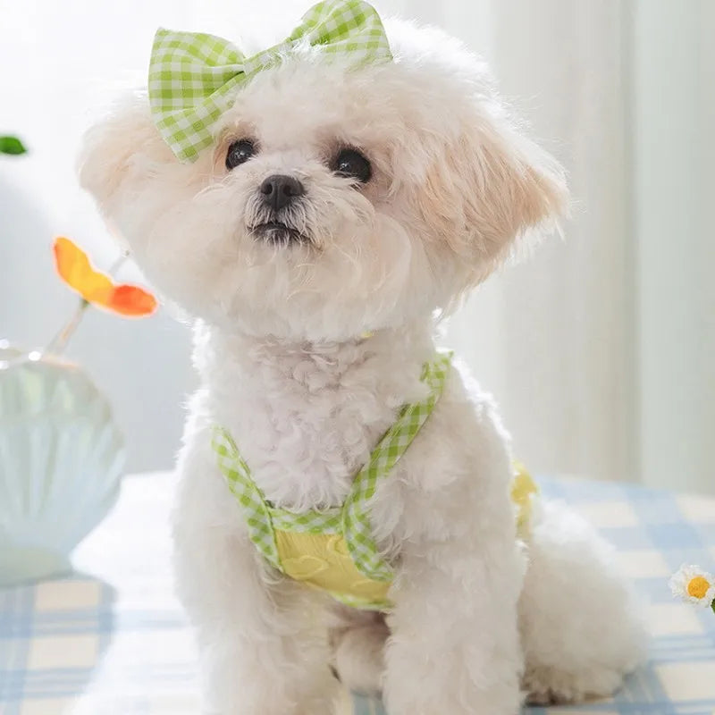 Puppy Summer Clothes Suspender Vest for Small Dogs 2025 Dog Clothing Chihuahua Dog Cooling Vest Love Relief Girls Dog T-Shirt
