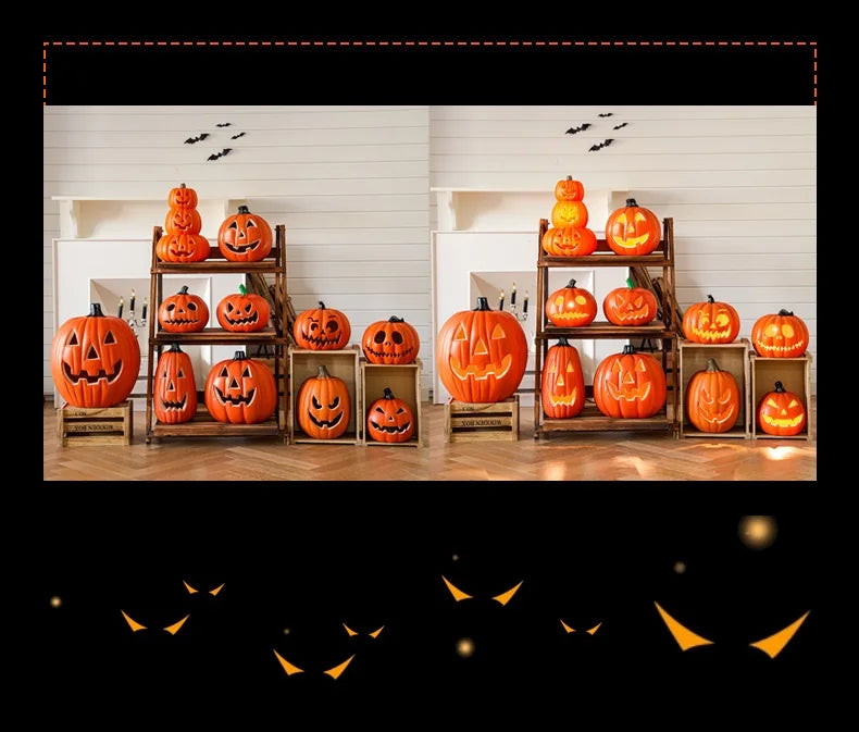 Pumpkins Lamp Halloween Decoration For Home Yard Garden Outdoor Decor Hallowen Horror House Skull Party Props Glow in The Dark