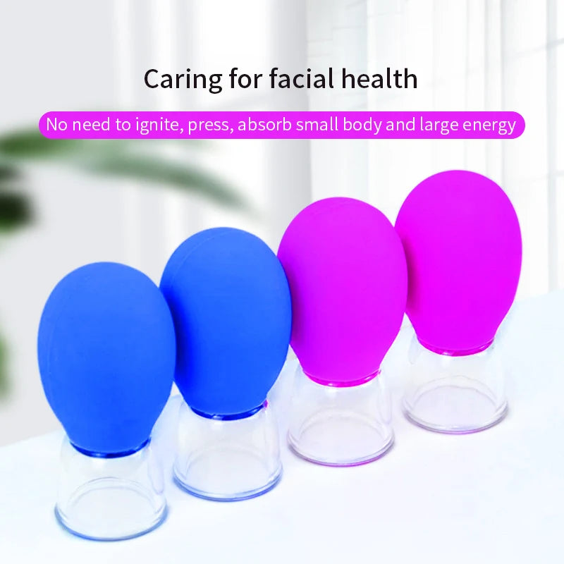 1/5/10pcs Silicone Massage Cupping For Body Face Neck Eye Cellulite Massager Vacuum Tank Body Facial Care Anti-aging Beauty Tool