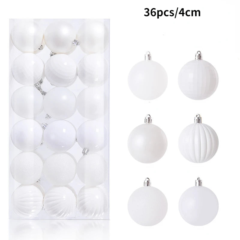 24/36 Pcs Christmas Balls New Year Party Decoration Xmas Tree Ornaments Christmas Hanging Ornament Home Decor Gifts Navidad 2025