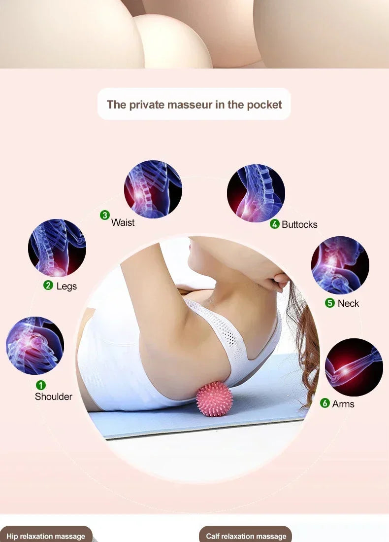 6cm Fascia Ball Muscle Relaxation Massage Yoga Fitness Shoulder Neck Feet Foot Massage Hard Cervical Fascia Meridian Ball