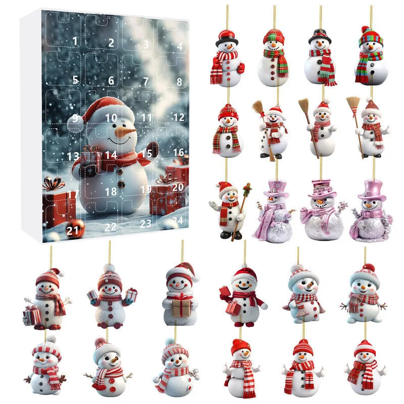 Christmas Advent Calendar 2025 Christmas Countdown Calendars 24 Days of Xmas Surprises with 24 Collectible for Kids Adult Teens