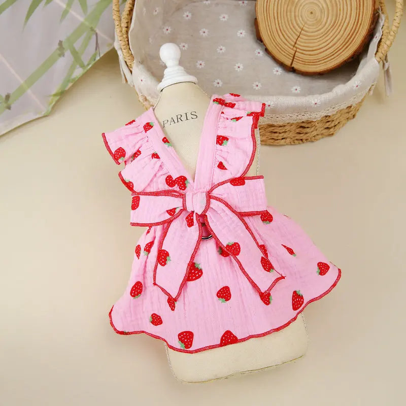 Dog Princess Dress Cute Pet Dog Mesh Dress Kitten Puppy Pet Skirt Summer Dog Dress Bow Lace Korean Poodle Chihuahua Dog Clothes