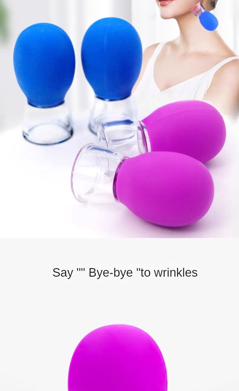 1/5/10pcs Silicone Massage Cupping For Body Face Neck Eye Cellulite Massager Vacuum Tank Body Facial Care Anti-aging Beauty Tool