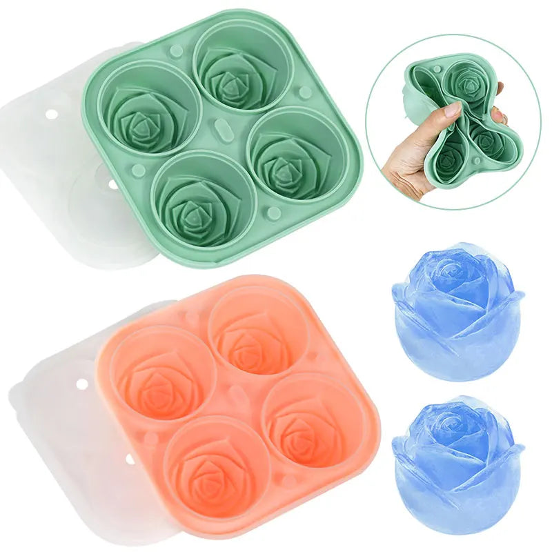 Valentine Day Flower Soft Silicone Rose Molds
