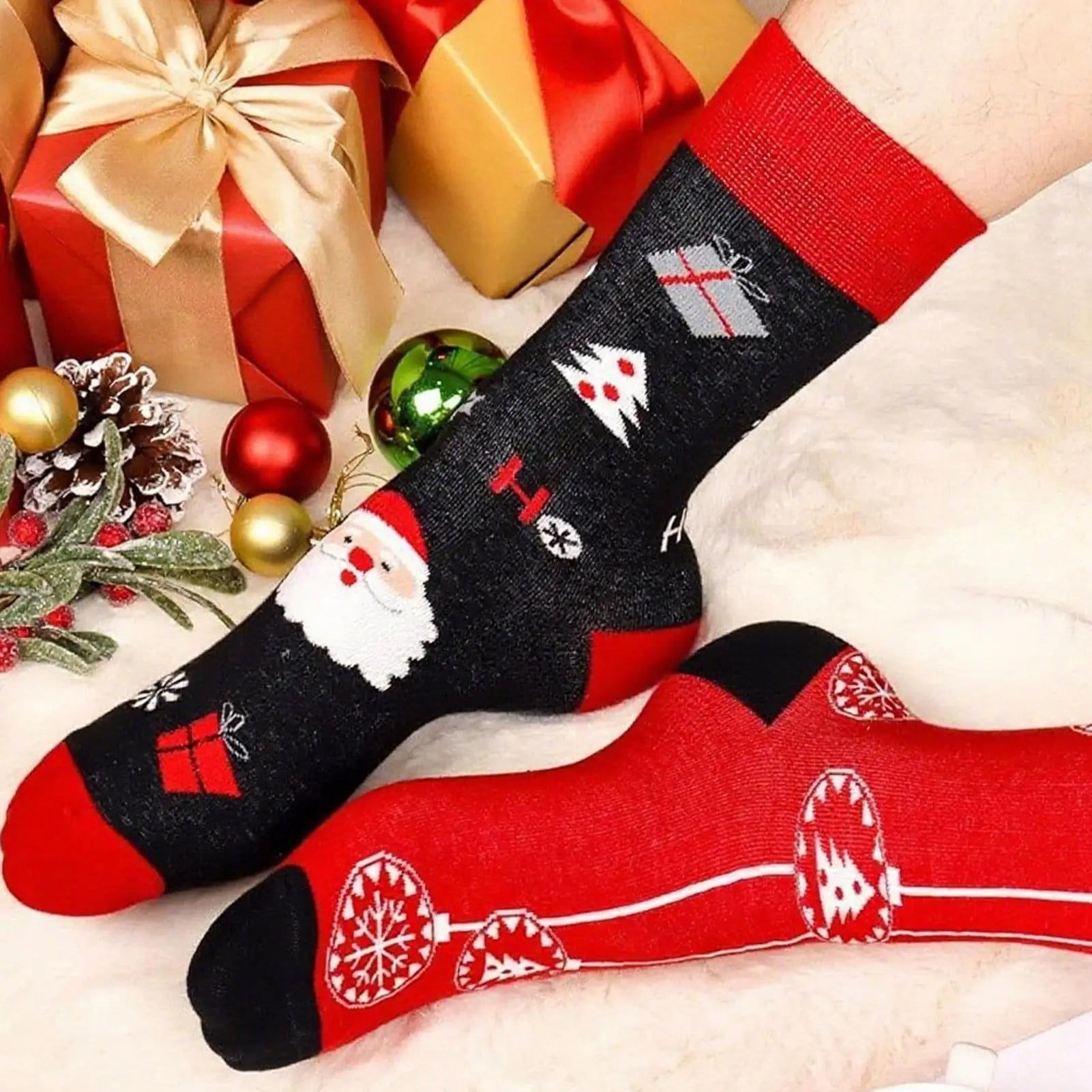 Christmas Stocking Advent Calendars 24 Days Countdown Advent Box Socks Christmas Socks For Boys Girls Men Women